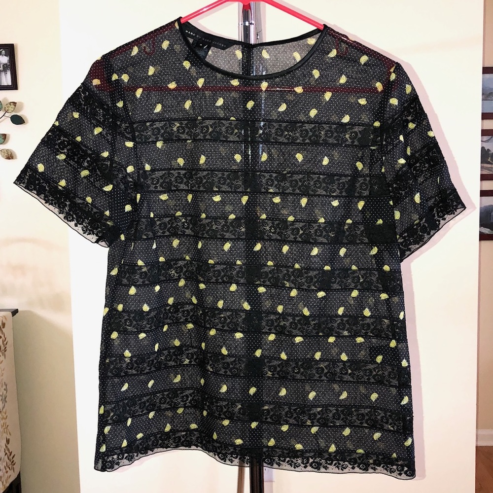 Marc Jacobs Lemon Short Sleeve Top